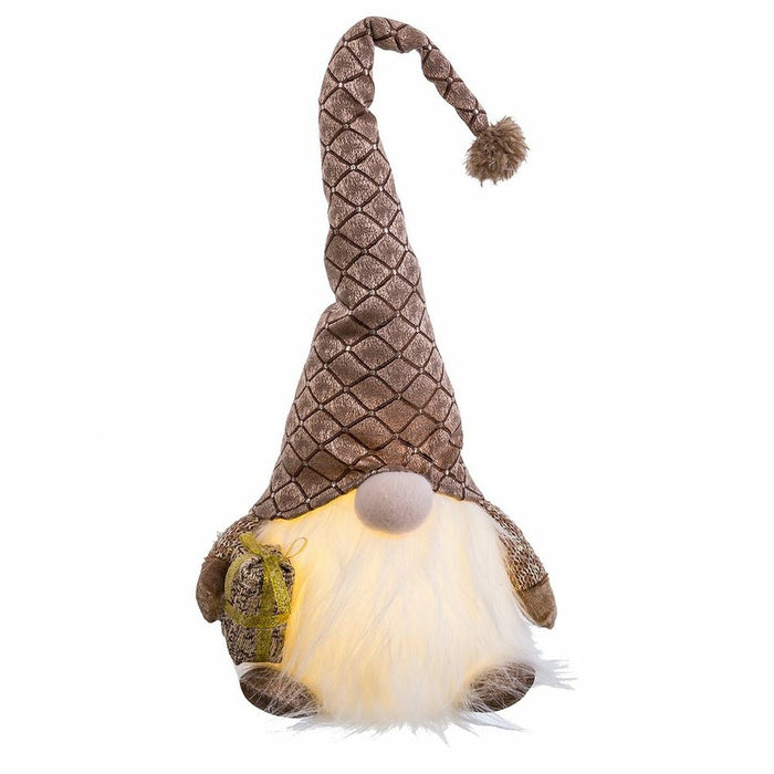 Ornament de Crăciun Maro Plastic Țesătură Moș Crăciun 21 x 17 x 53 cm