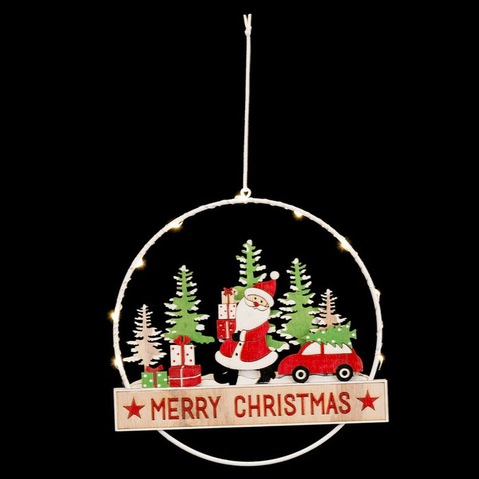 Ornament de Crăciun Multicolor Lemn 20 x 1,7 x 20,5 cm