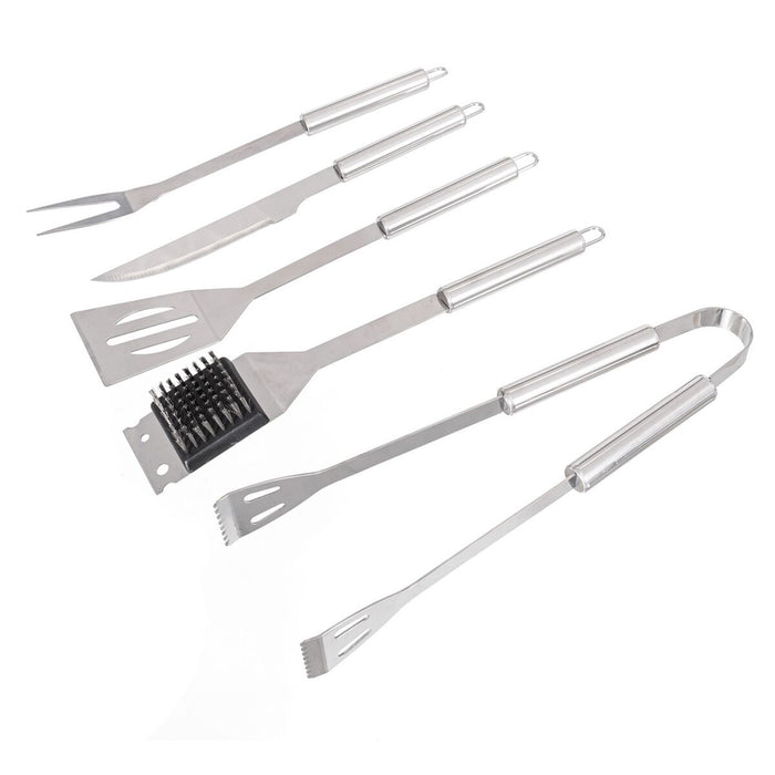 Kit de ustensile pentru grătar cu husă geantă Oțel inoxidabil 37 x 16 x 8 cm