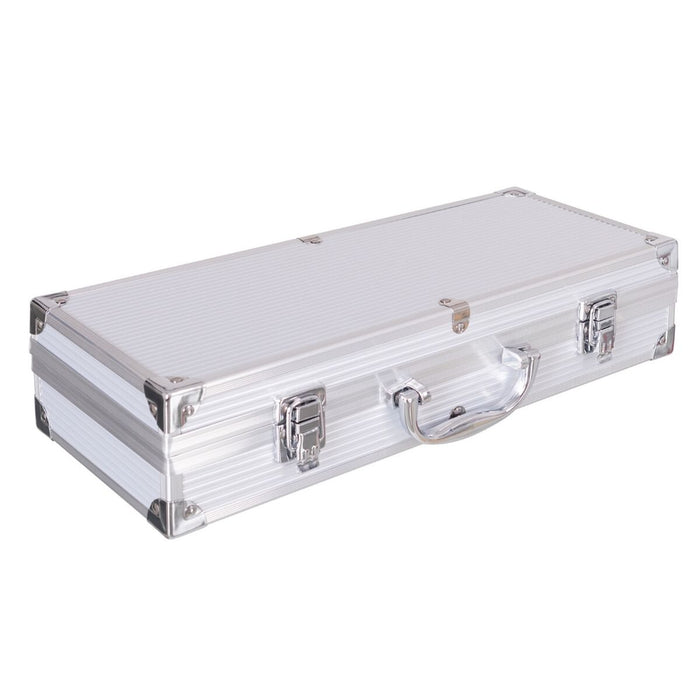 Kit de ustensile pentru grătar cu husă geantă Oțel inoxidabil 37 x 16 x 8 cm