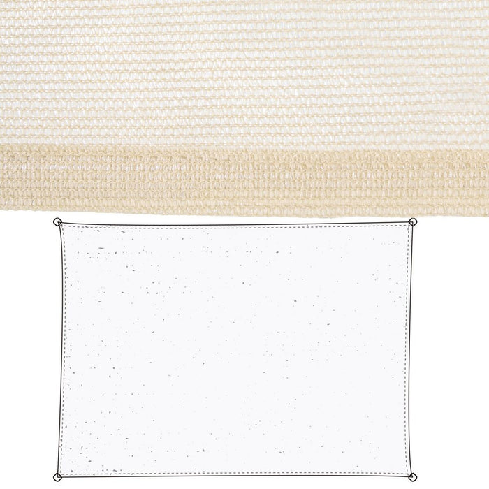 Umbrele din pânză Copertină 3,5 x 5 m Bej Polietilenă 90 x 180 x 0,5 cm