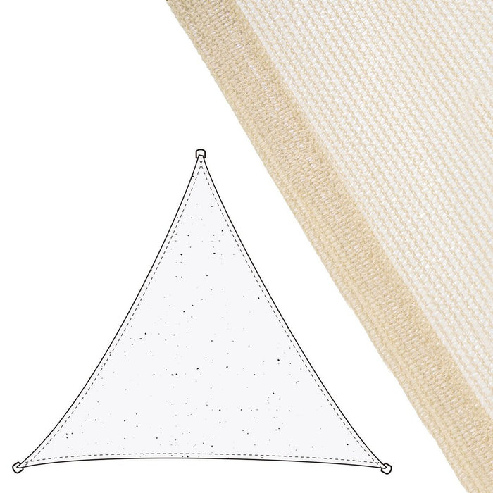 Umbrele din pânză Copertină 3,5 x 3,5 m Bej Polietilenă 350 x 350 x 0,5 cm
