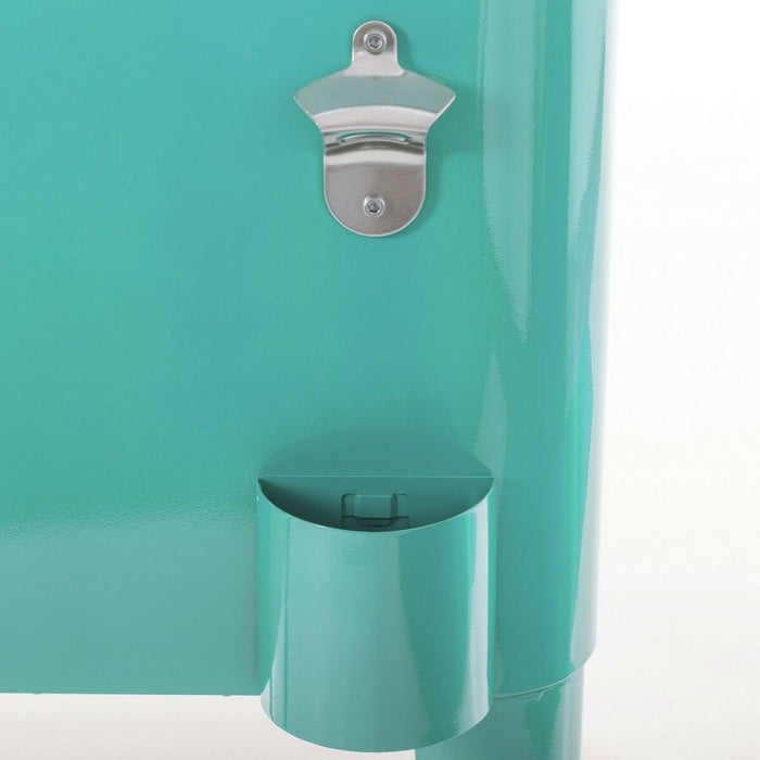 Frigider Portabil Fresh Turquoise Metal 74 x 43 x 80 cm