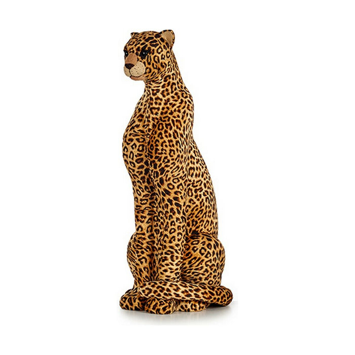 Figură Decorativă Maro Leopard 38 x 98 x 35 cm Auriu* Sintetic