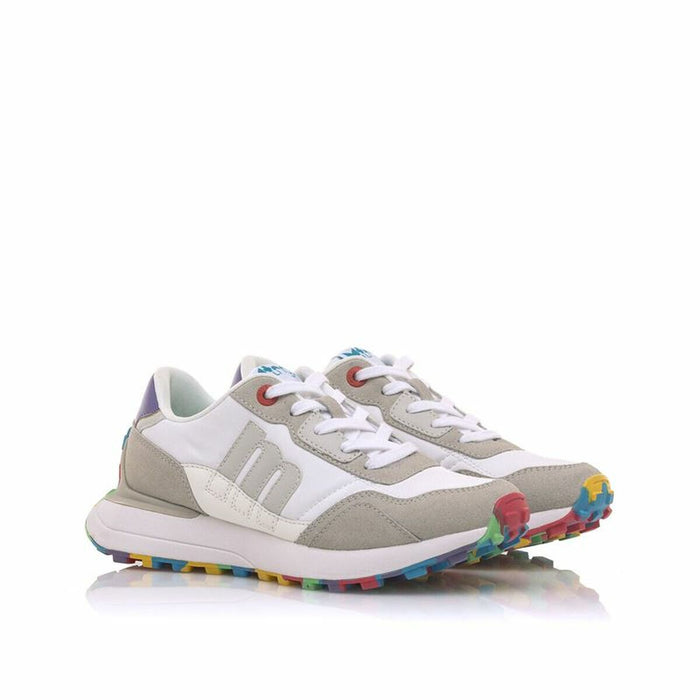 Adidași Casual Unisex Mustang Attitude Mujer SUEDE 2 Alb Maro Deschis