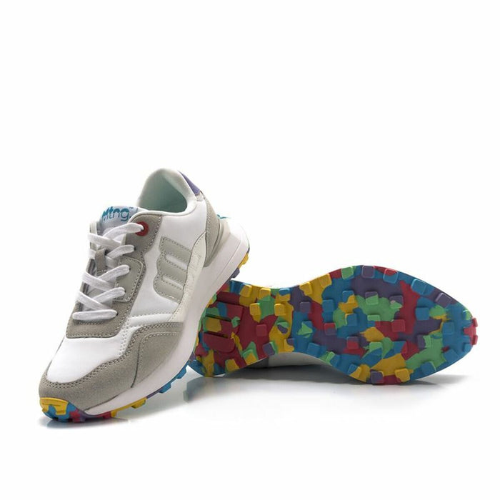 Adidași Casual Unisex Mustang Attitude Mujer SUEDE 2 Alb Maro Deschis