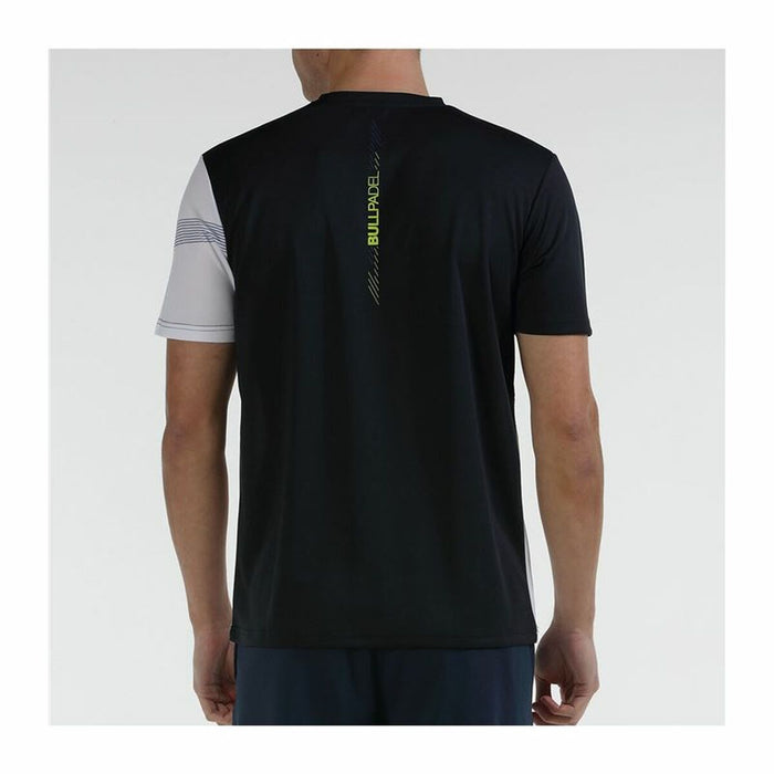 Tricou cu Mânecă Scurtă Bărbați Bullpadel Cogua Negru Alb Bărbați