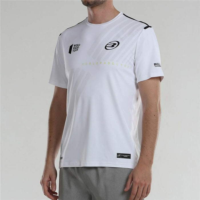 Tricou cu Mânecă Scurtă Bărbați Bullpadel Logro Alb