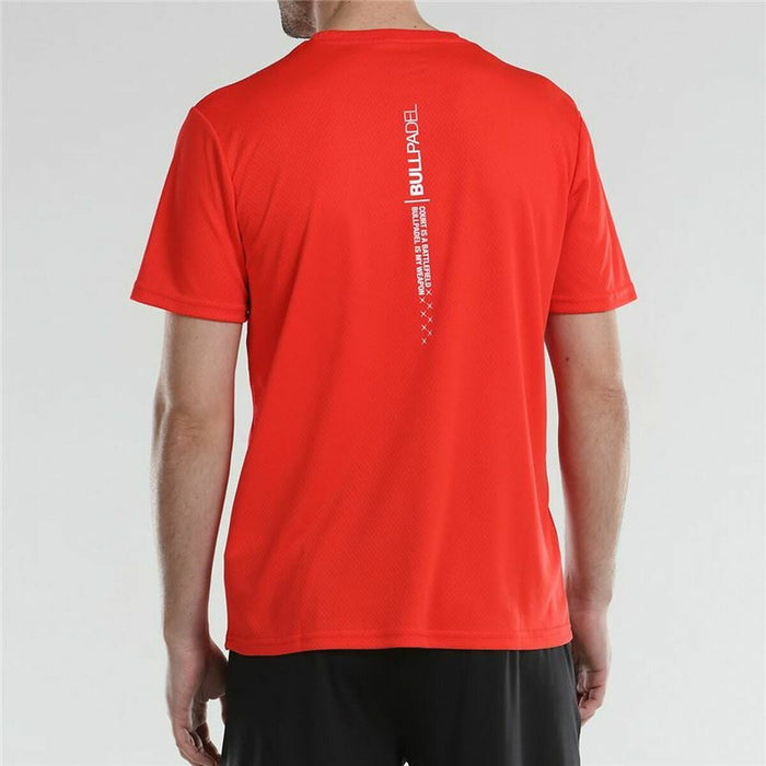 Tricou cu Mânecă Scurtă Bărbați Bullpadel Afile Roșu