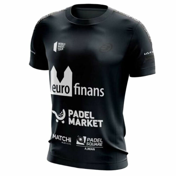 Tricou cu Mânecă Scurtă pentru Copii Bullpadel Odeon Paquito Navarro Negru