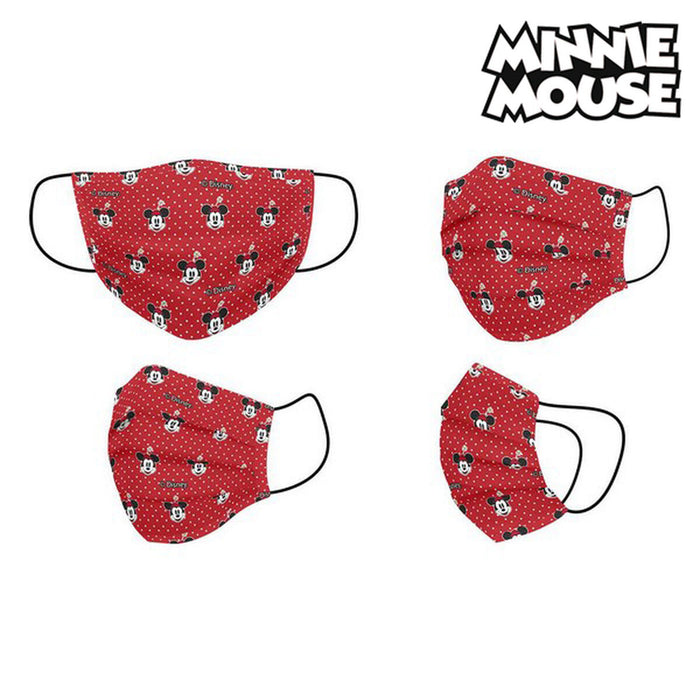 Mască facială igienică Minnie Mouse Infantil Roșu
