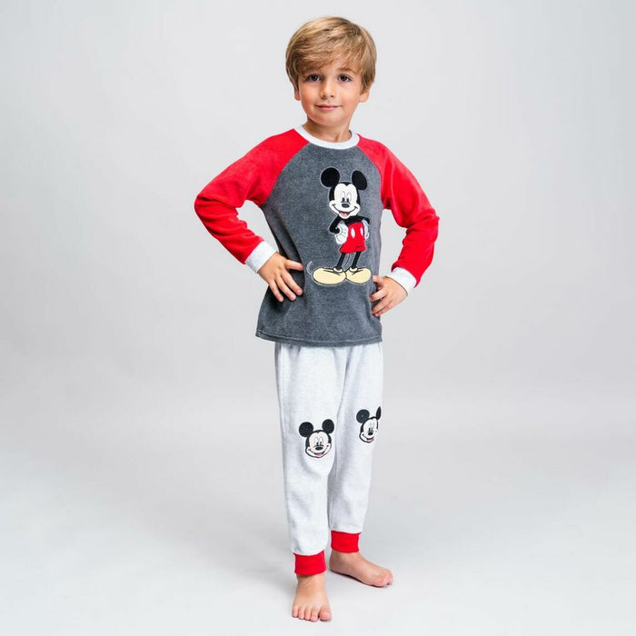 Pijama Infantil Mickey Mouse Gri
