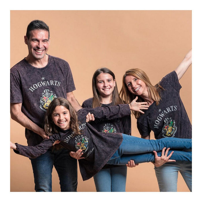 Tricou cu Mânecă Lungă Copii Harry Potter Gri Gri închis