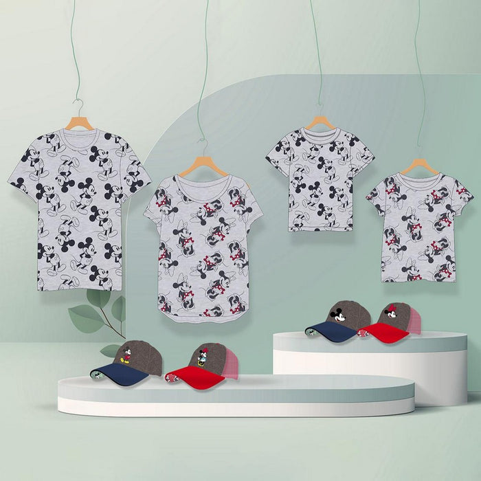 Șapcă pentru Copii Minnie Mouse Roșu Gri (53 cm)