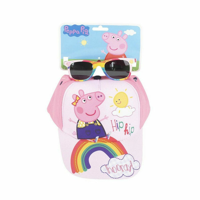 Set Peppa Pig Ochelari de Soare Roz Șapcă (2 pcs)