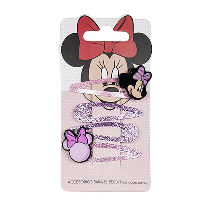 Agrafe de păr Minnie Mouse 4 Piese Multicolor