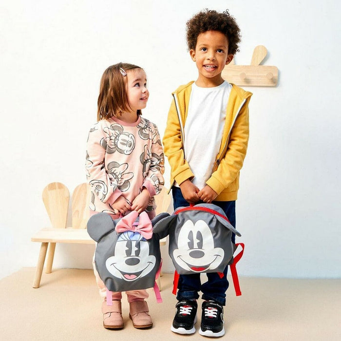 Rucsac pentru Copii Minnie Mouse Gri (9 x 20 x 25 cm)