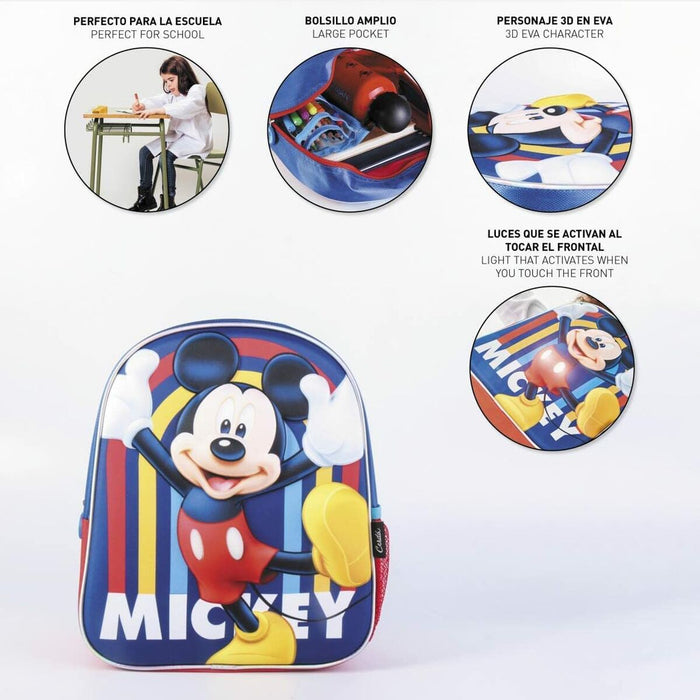 Ghiozdan Mickey Mouse Albastru închis (25 x 31 x 10 cm)