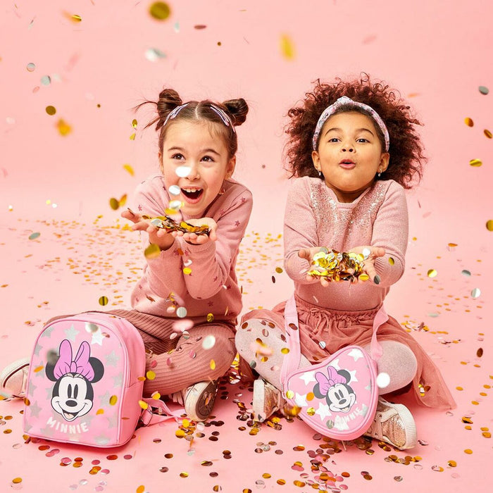 Ghiozdan Minnie Mouse Roz (18 x 10 x 21 cm)