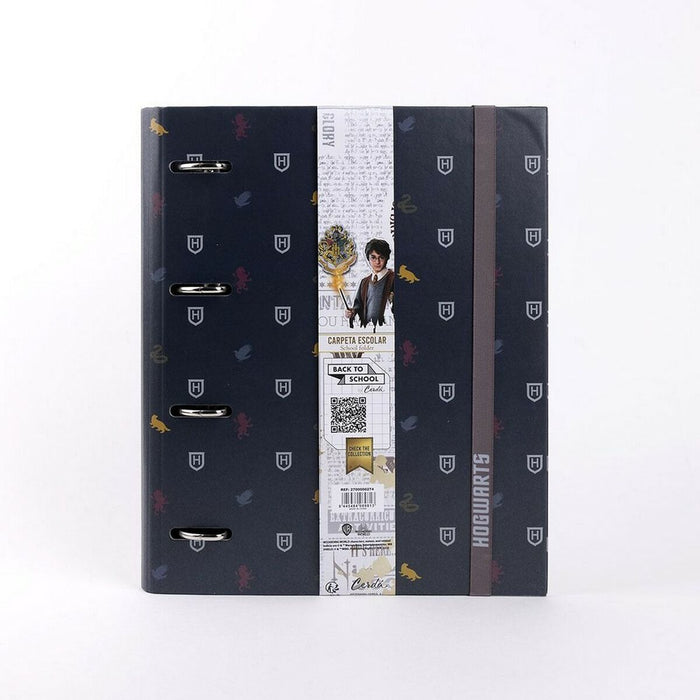 Biblioraft Harry Potter Negru Maro A4 (26 x 32 x 4 cm)