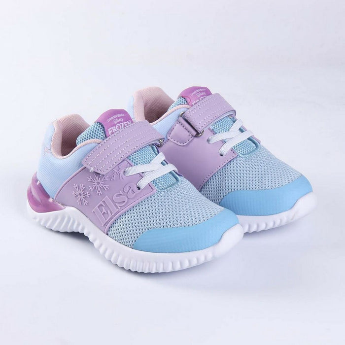 Adidași cu LED Frozen Elsa Albastru