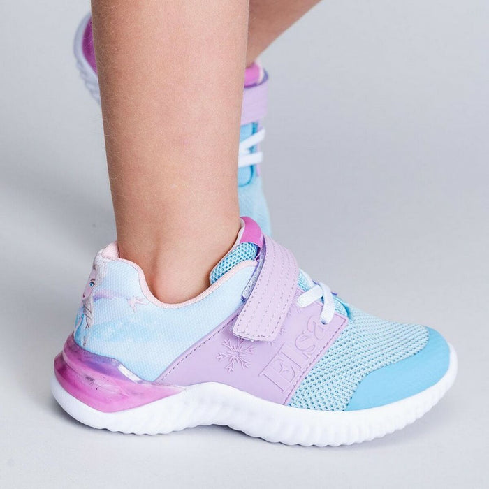 Adidași cu LED Frozen Elsa Albastru
