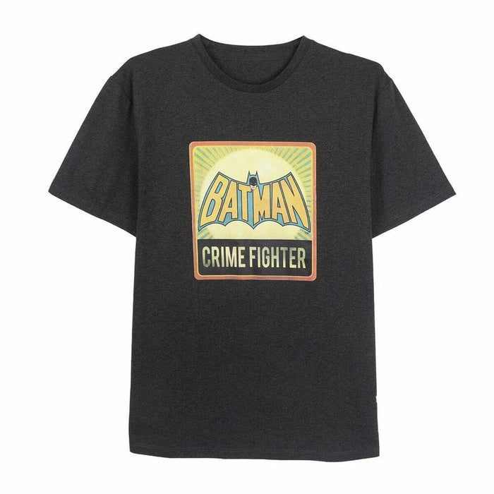 Tricou cu Mânecă Scurtă Bărbați Batman Gri Gri închis Adulți