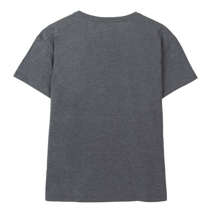 Tricou cu Mânecă Scurtă Femei Stitch Gri închis Gri