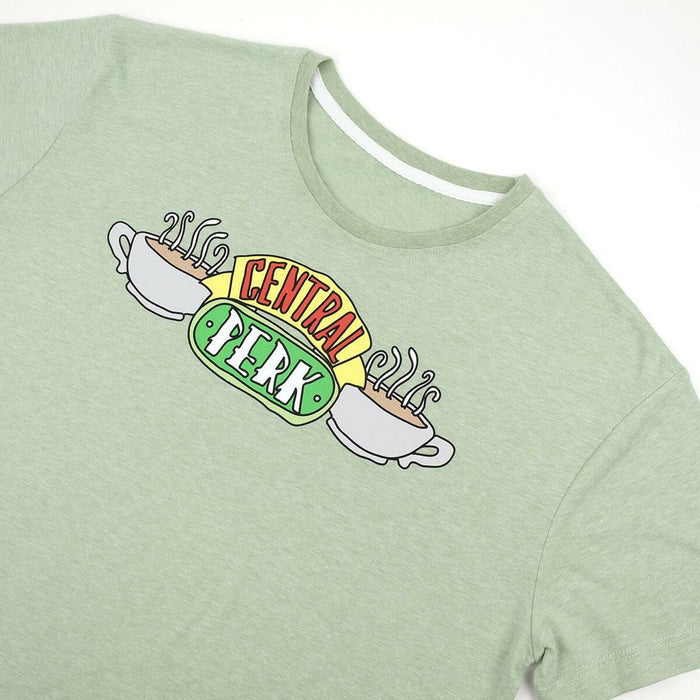 Tricou cu Mânecă Scurtă Femei Friends Verde deschis