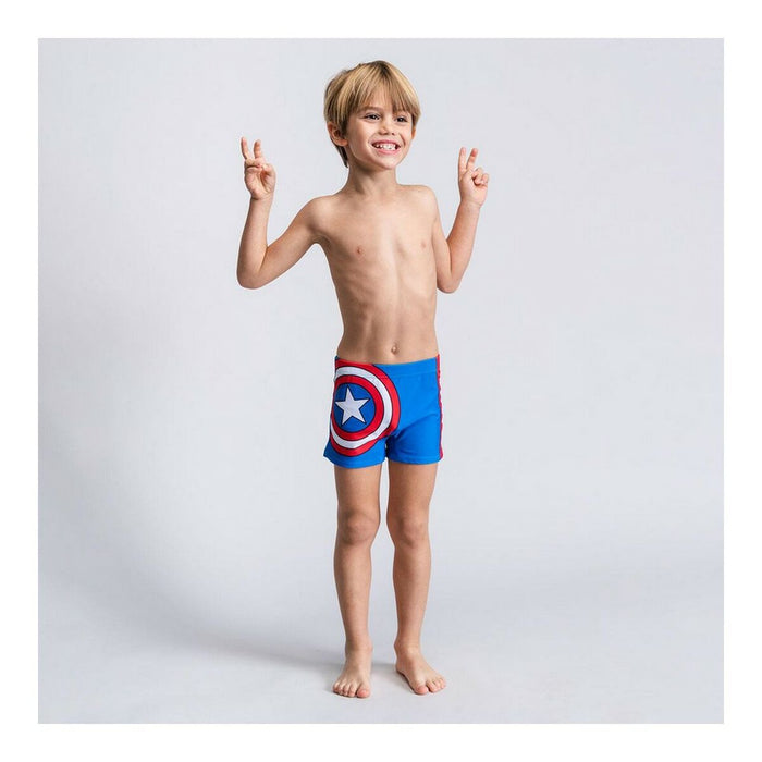 Costumul de Baie Boxer Pentru Copii The Avengers Albastru