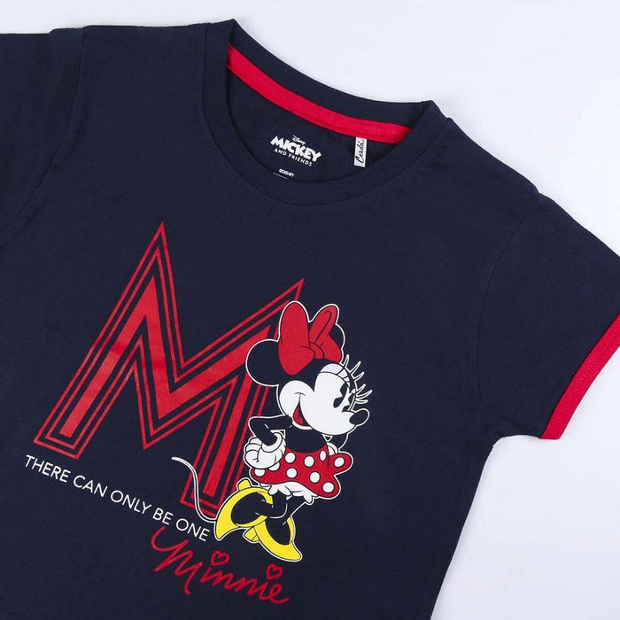 Pijamaua de Vară Minnie Mouse Albastru închis Gri