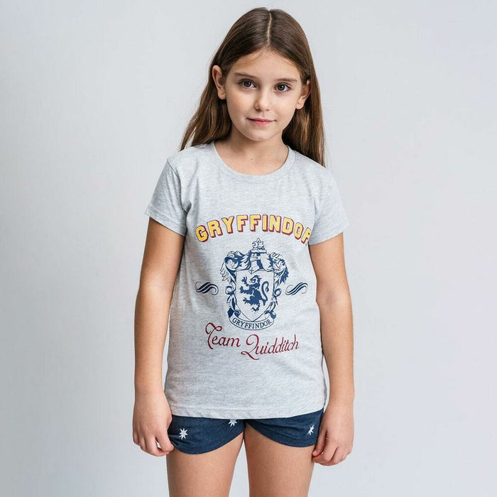 Pijama Infantil Harry Potter Gri