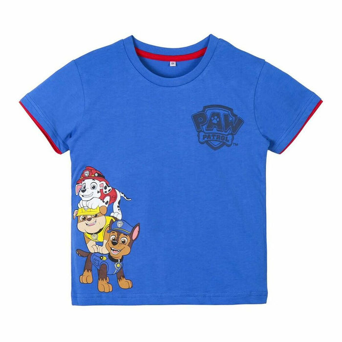 Tricou cu Mânecă Scurtă The Paw Patrol Albastru