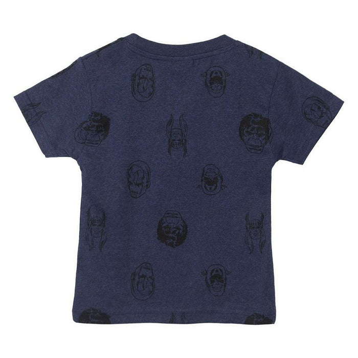 Tricou cu Mânecă Scurtă pentru Copii Marvel Albastru închis