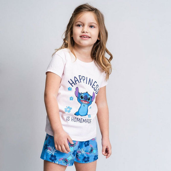Pijamaua de Vară Stitch Albastru