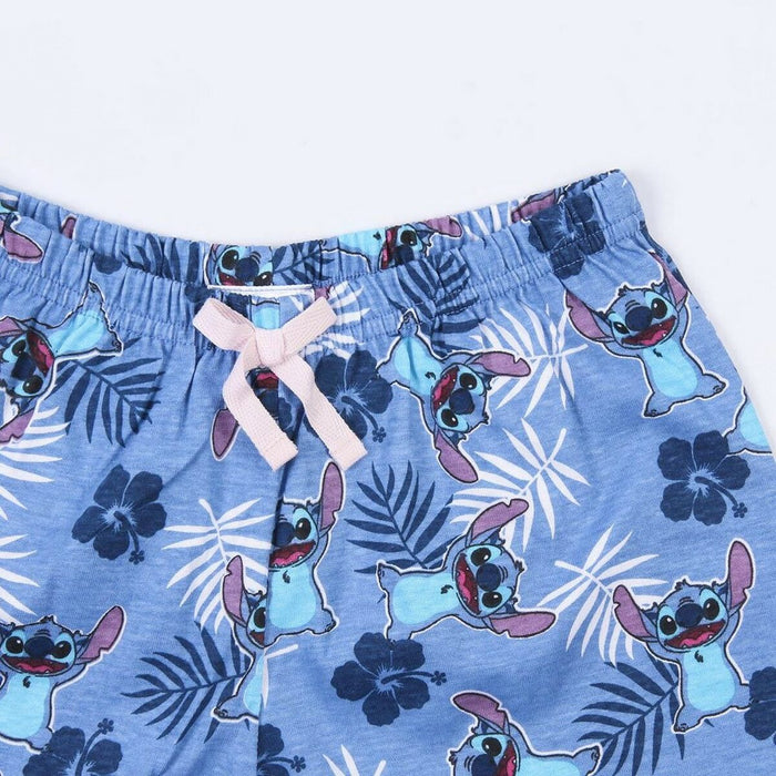 Pijamaua de Vară Stitch Albastru