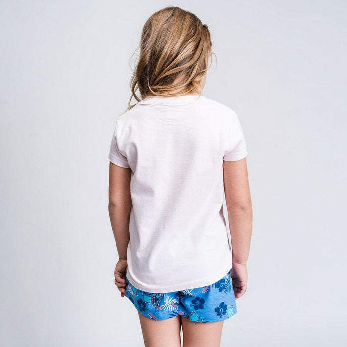 Pijamaua de Vară Stitch Albastru