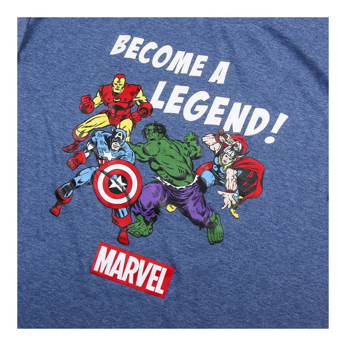 Pijama Marvel Gri (Adulți) Bărbați