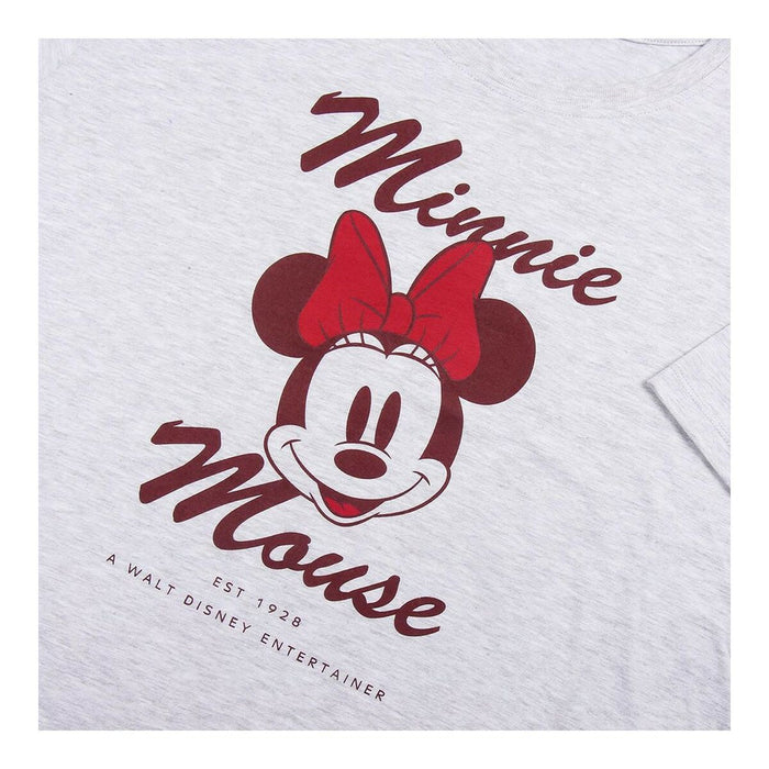 Pijama Minnie Mouse Gri Femeie