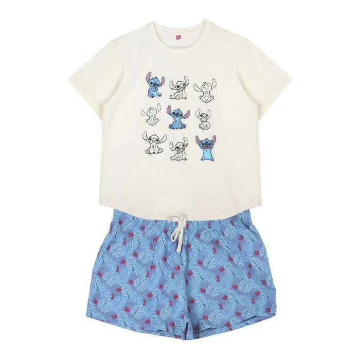 Pijama Stitch Femeie Albastru