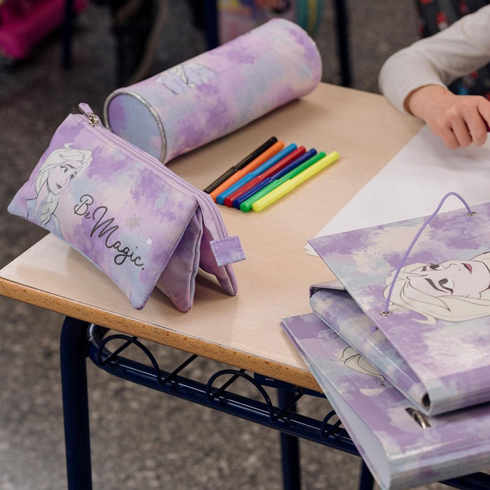 Penar cu Accesorii Frozen 43 Piese Liliachiu (12,5 x 6,5 x 19,5 cm)