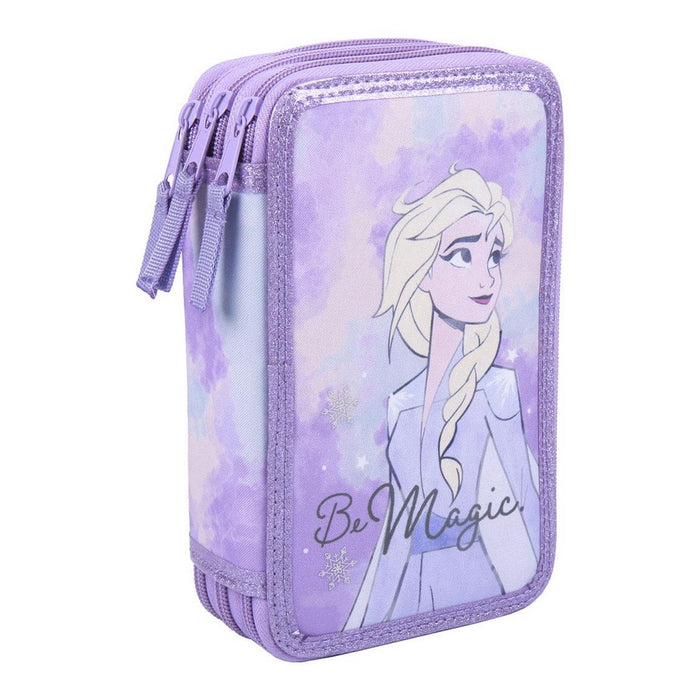 Penar cu Accesorii Frozen 43 Piese Liliachiu (12,5 x 6,5 x 19,5 cm)
