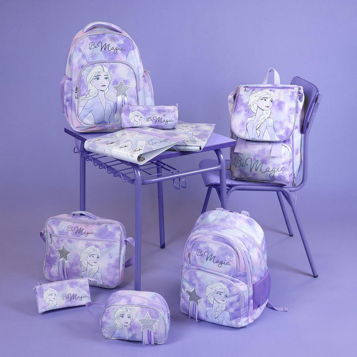 Penar cu Accesorii Frozen 43 Piese Liliachiu (12,5 x 6,5 x 19,5 cm)