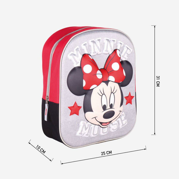 Ghiozdan Minnie Mouse Roșu (25 x 31 x 10 cm)