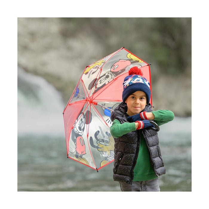 Umbrelă Mickey Mouse Roșu (Ø 66 cm)