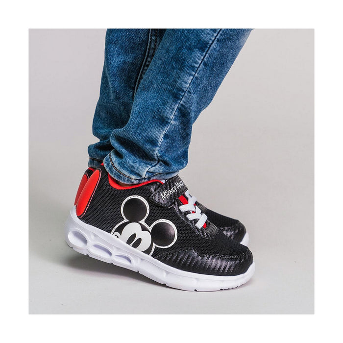 Adidași cu LED Mickey Mouse Negru