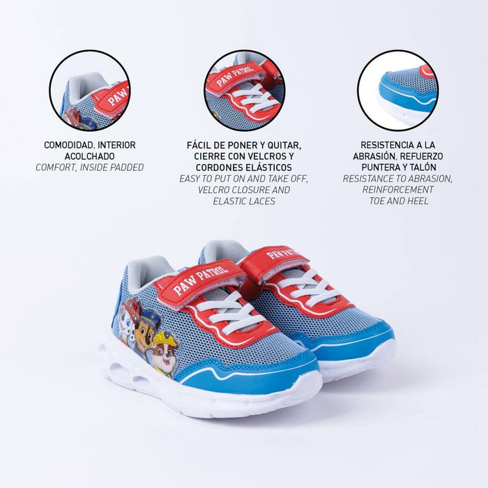 Adidași cu LED The Paw Patrol Albastru