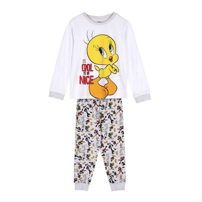 Pijama Infantil Looney Tunes Gri