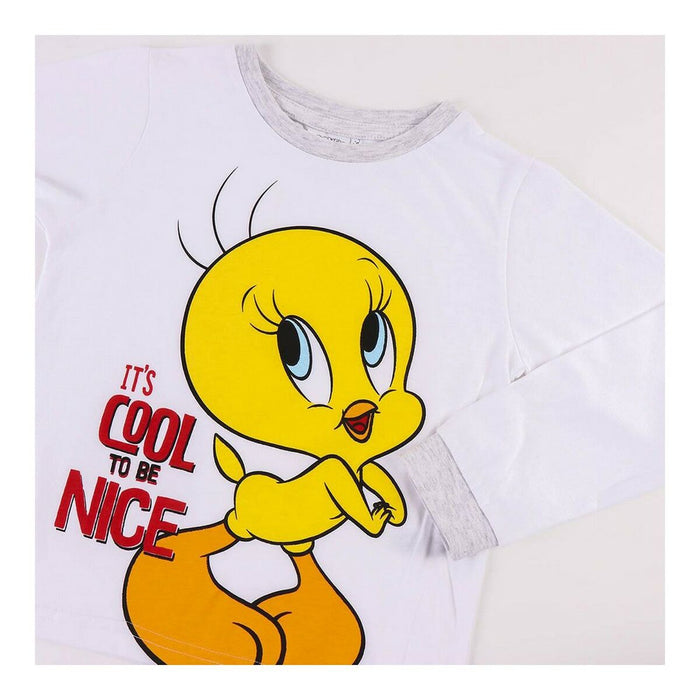 Pijama Infantil Looney Tunes Gri