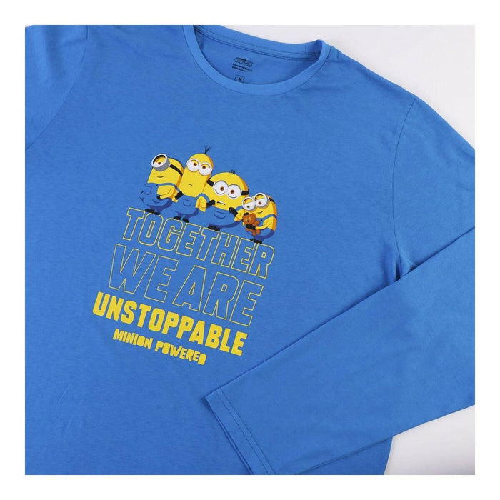 Pijama Minions Bărbați Albastru (Adulți)
